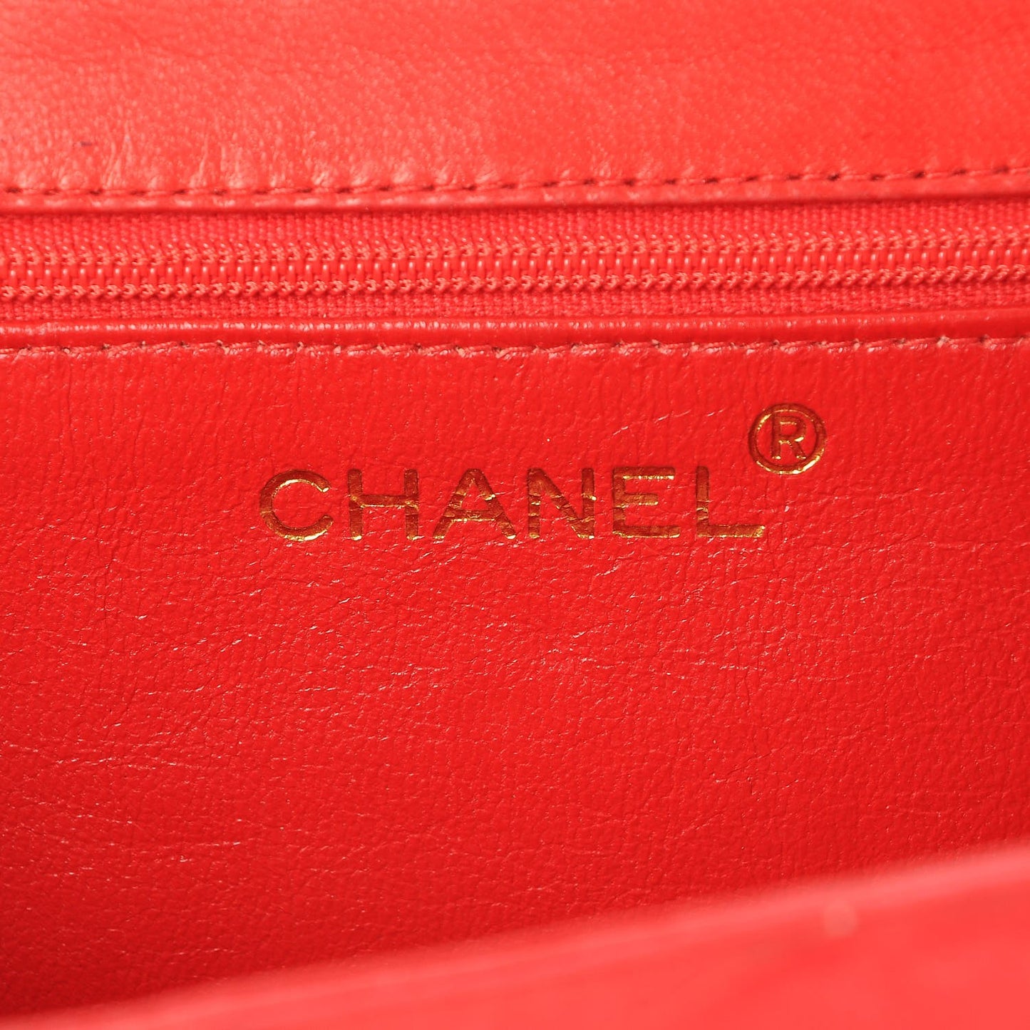 Satin CC Envelope Flap Red