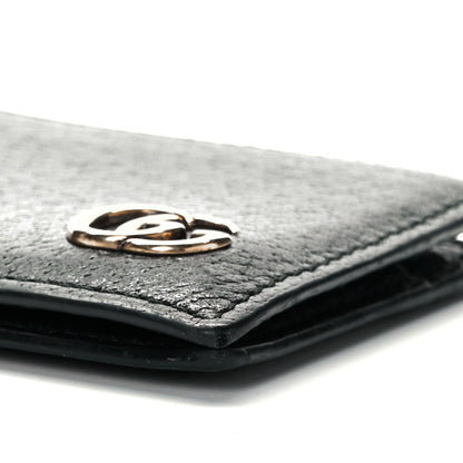 Gucci Calfskin Boar Effect GG Marmont Bi-Fold Wallet Black 8 of 8