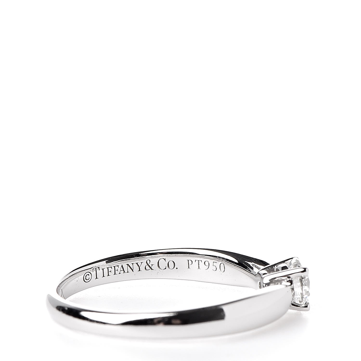 Tiffany Platinum Diamond .23ct Harmony Solitaire Engagement Ring 46 3.75 6 of 8