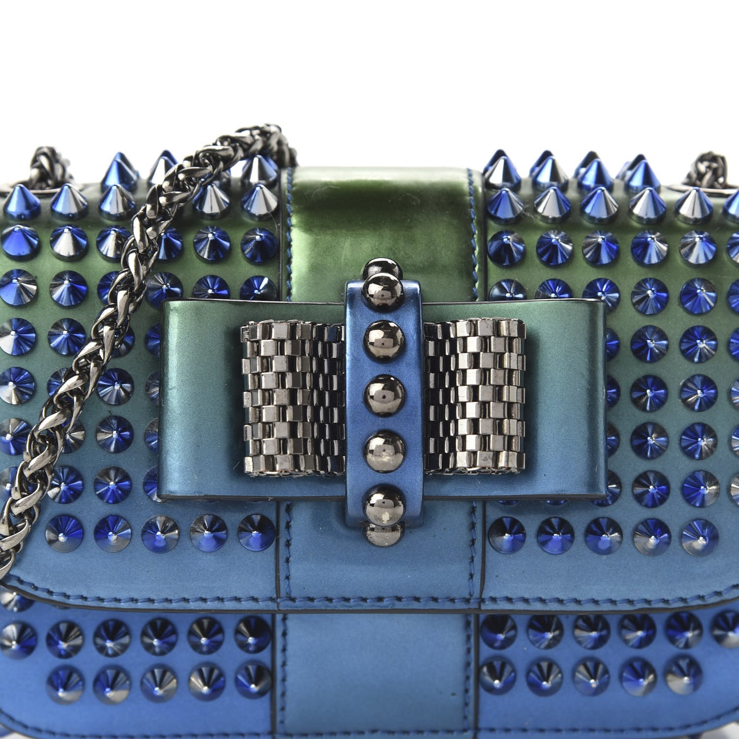 Patent Scarabe Spikes Sweety Charity Crossbody Bag Ocean Amazon