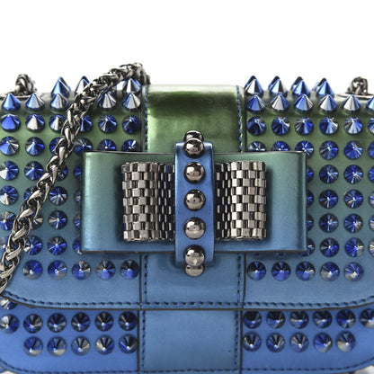 Christian Louboutin Patent Scarabe Spikes Sweety Charity Crossbody Bag Ocean Amazon 9 of 9