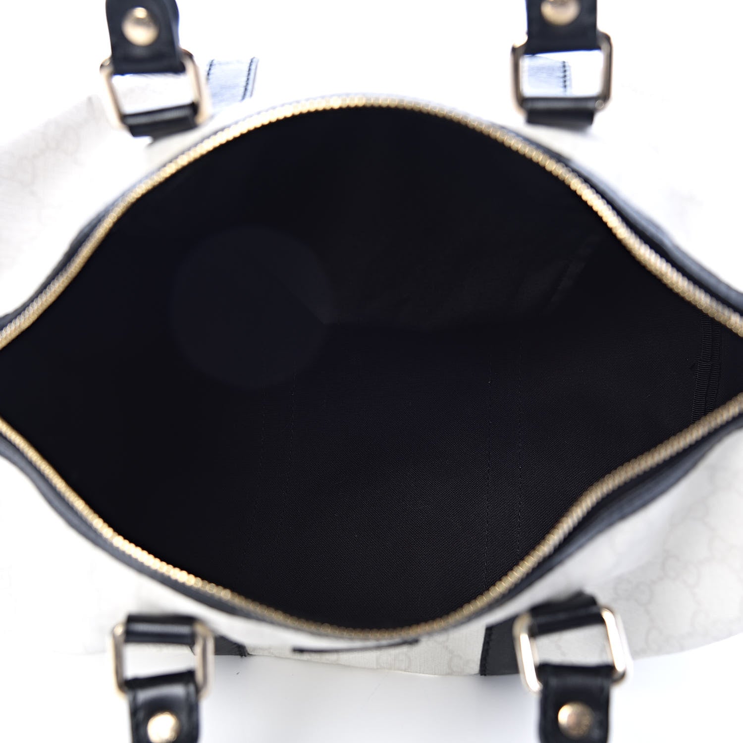 Gucci GG Plus Monogram Medium Joy Boston White Black 5 of 12
