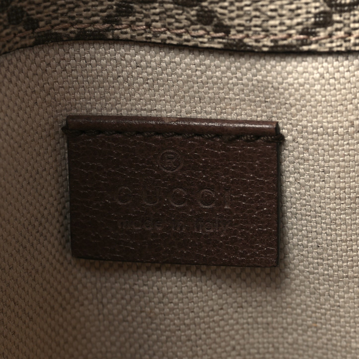 GG Supreme Monogram Neo Vintage Web Belt Bag Brown
