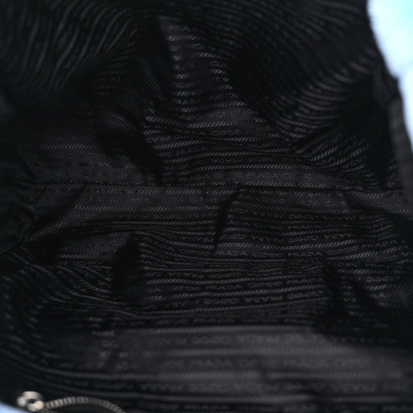 Terry Cloth Tote Bag Celeste Black