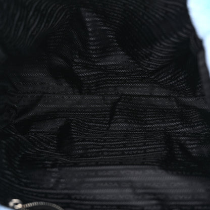 Prada Terry Cloth Tote Bag Celeste Black 13 of 13