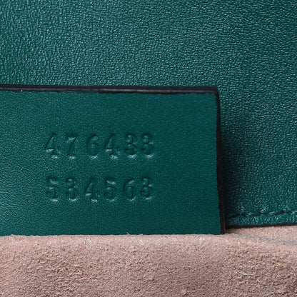 Gucci Calfskin Matelasse Super Mini GG Marmont Shoulder Bag Emerald Green 7 of 10