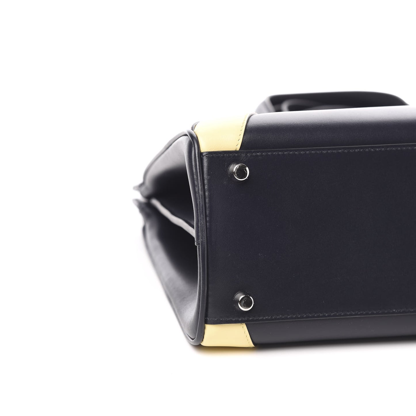 Smooth Calfskin Medium Zumi Top Handle Bag Blue Romantic Cerise Butter Multicolor