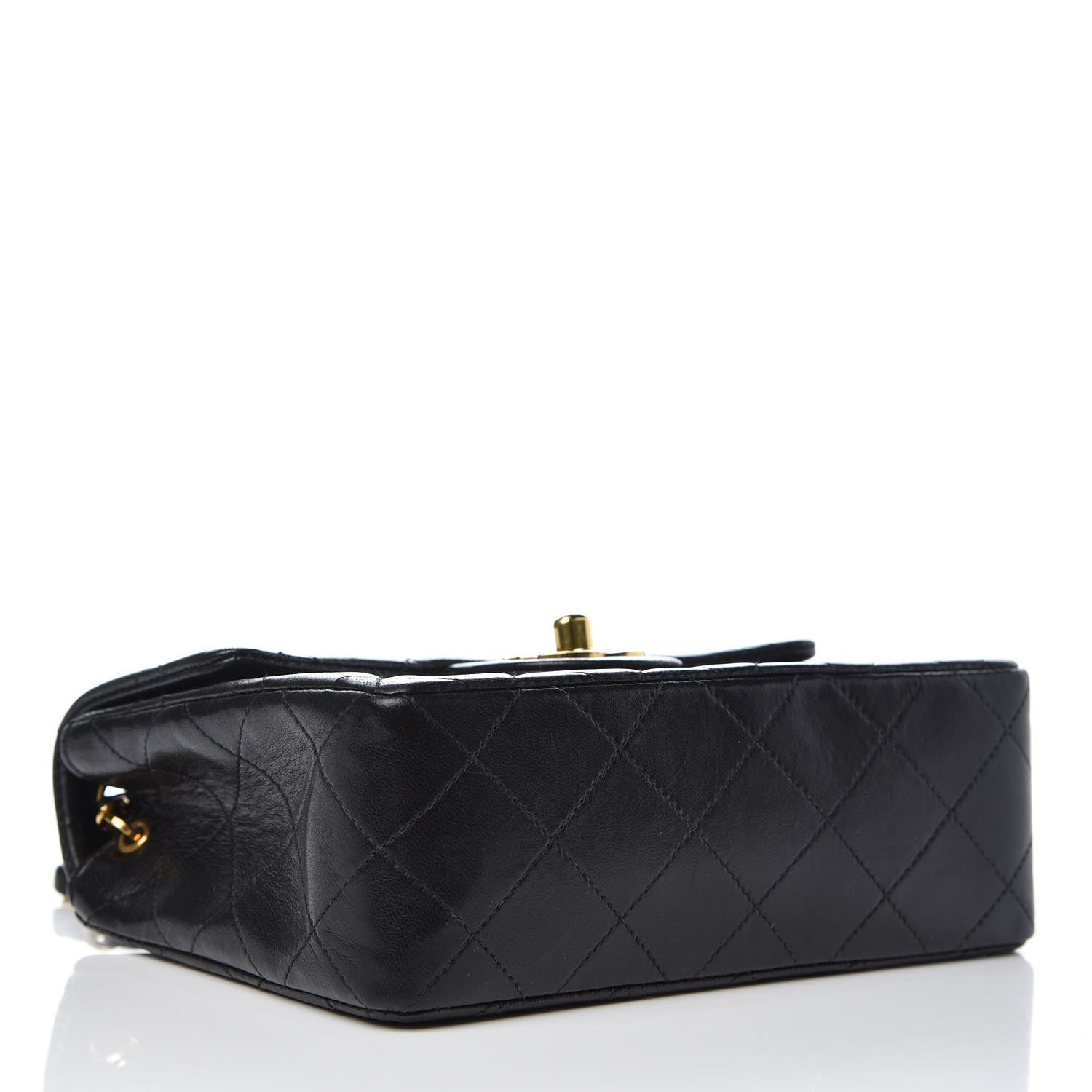 Chanel Lambskin Quilted Mini Square Flap Black 4 of 9