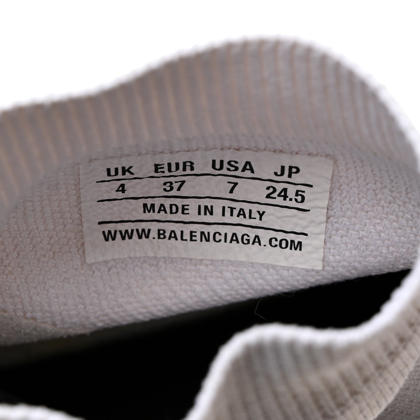 Technical 3D Recycled Knit Bi-Color Sole Womens Speed 2.0 Sneakers 37 White Black