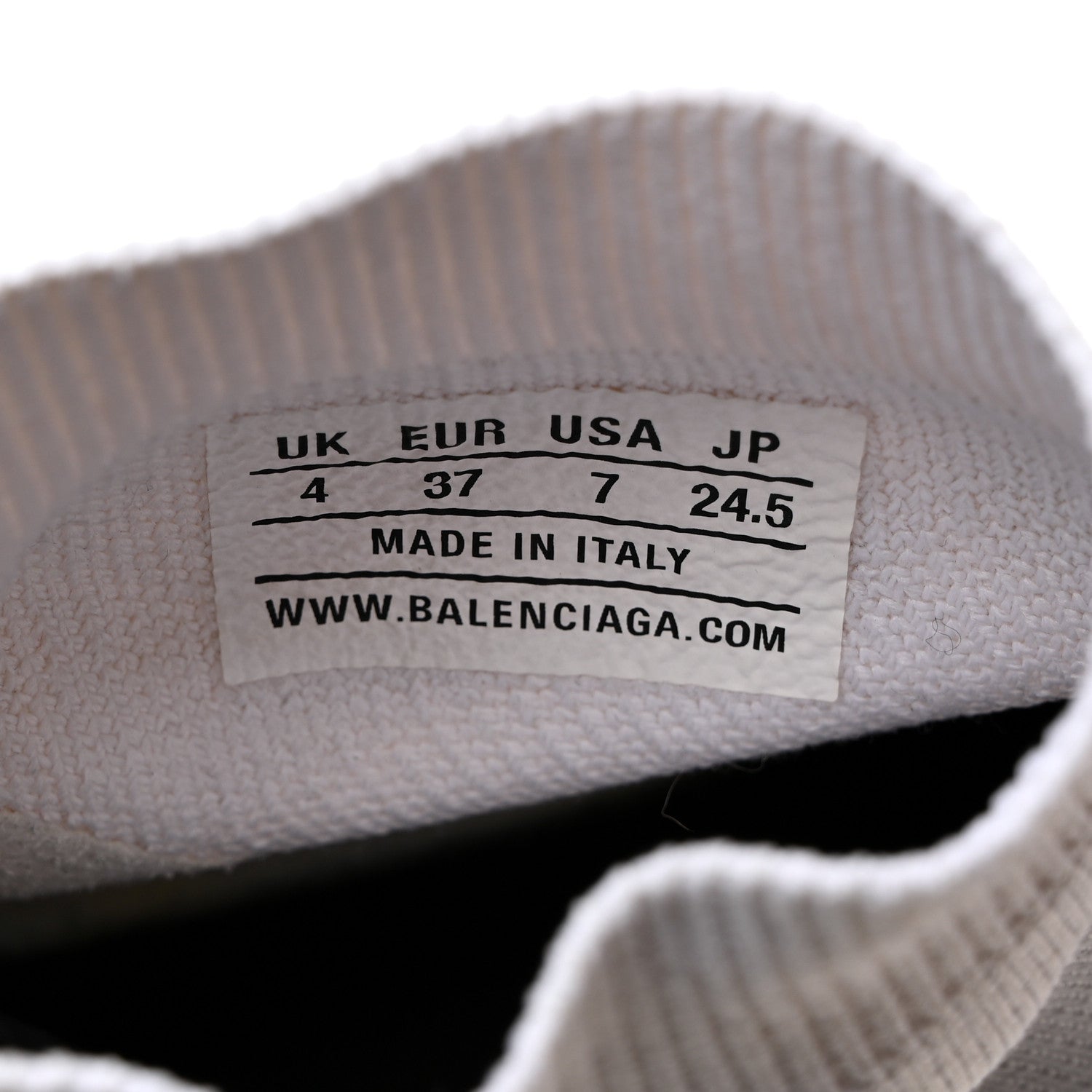 Balenciaga Technical 3D Recycled Knit Bi-Color Sole Womens Speed 2.0 Sneakers 37 White Black 7 of 8