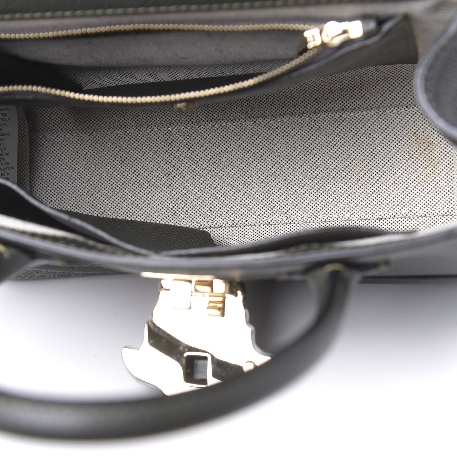 Versace Calfskin Medium Palazzo Empire Bag Verde Scuro Black 5 of 10