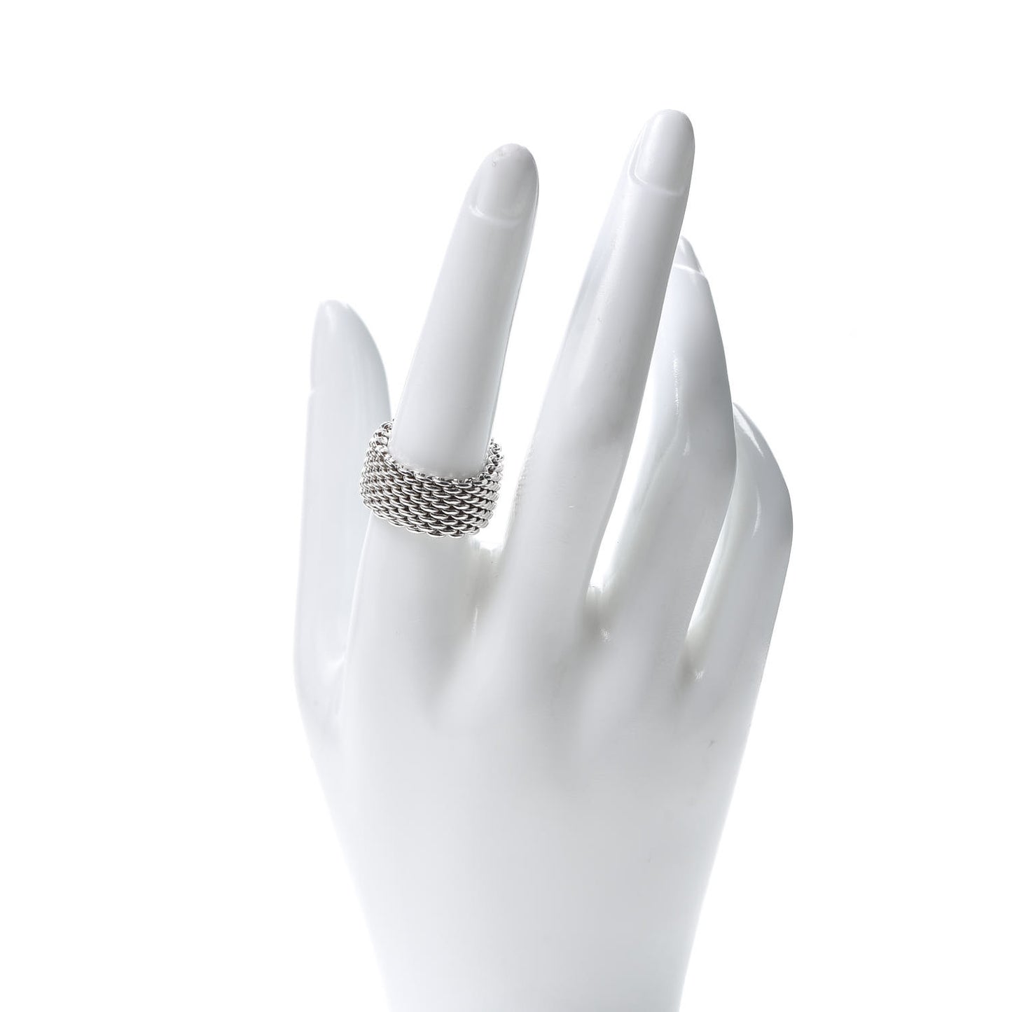 Sterling Silver Somerset Mesh Ring 56 7.75