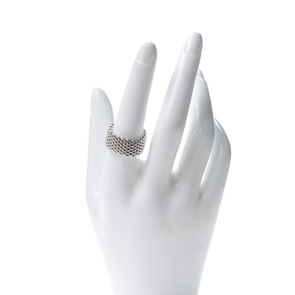 Tiffany Sterling Silver Somerset Mesh Ring 56 7.75 2 of 4