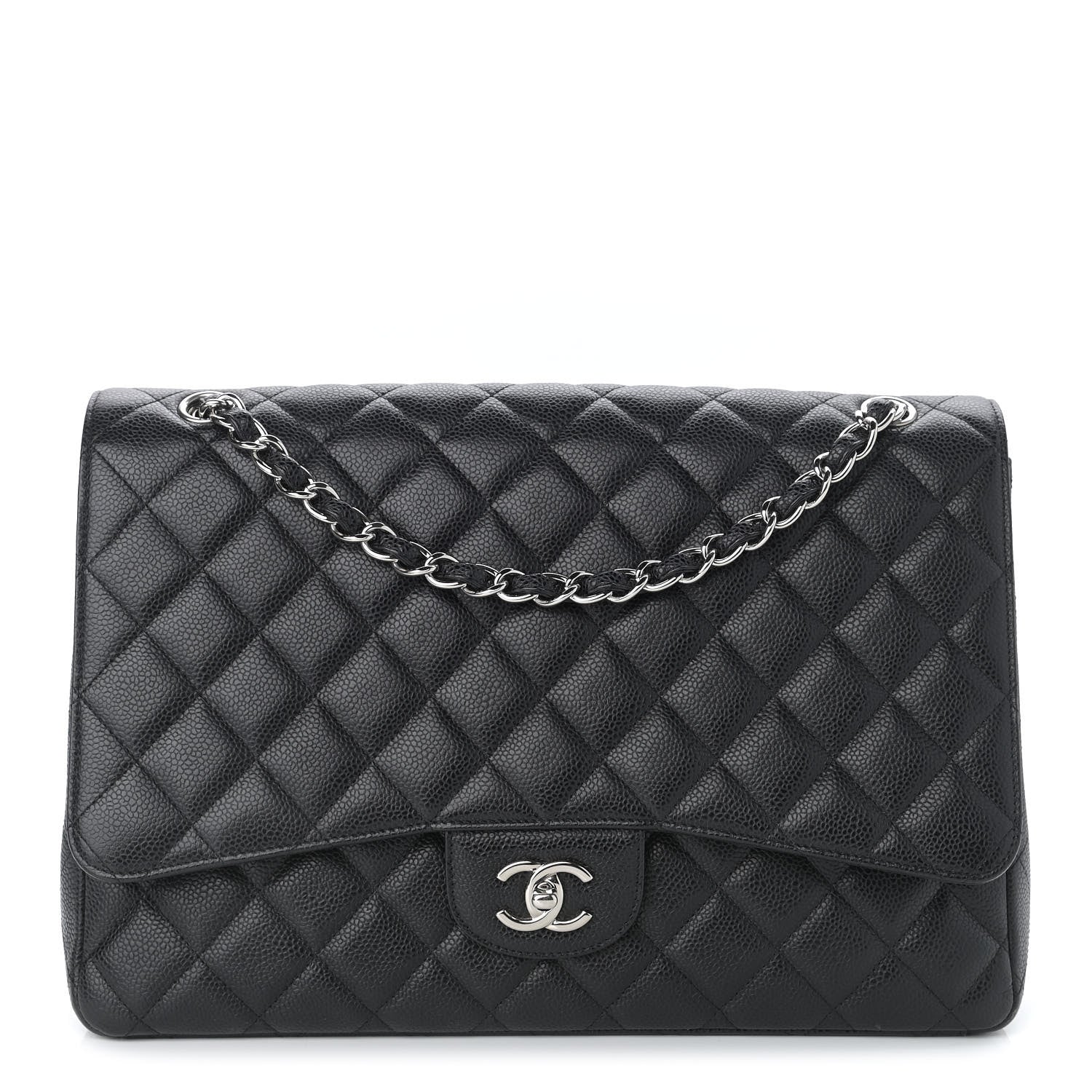 Chanel Caviar Quilted Maxi Single Flap Black 1 of 12