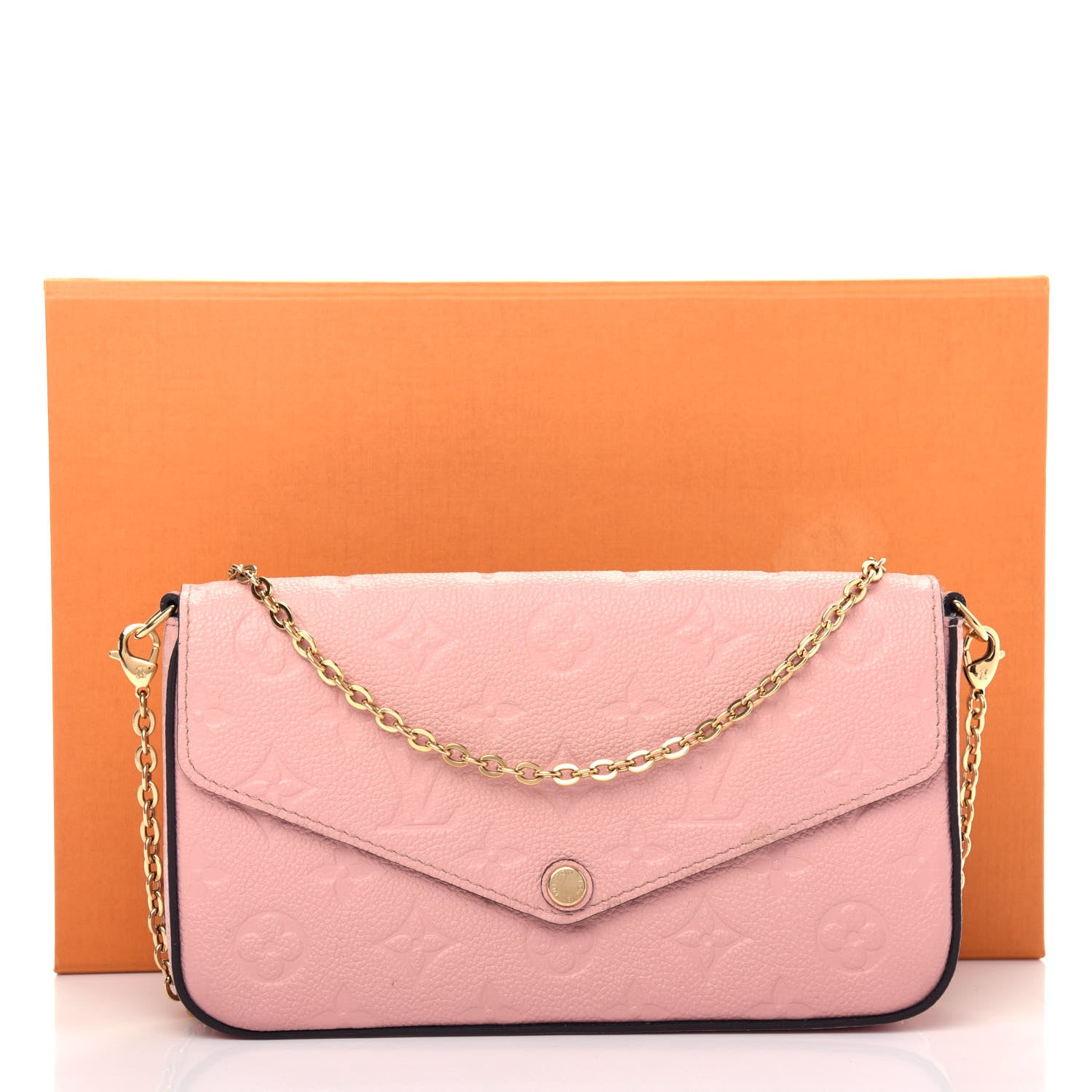 Louis Vuitton Empreinte Pochette Felicie Chain Wallet Rose Poudre 14 of 16