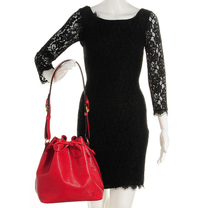 Louis Vuitton Epi Petit Noe Red 2 of 8