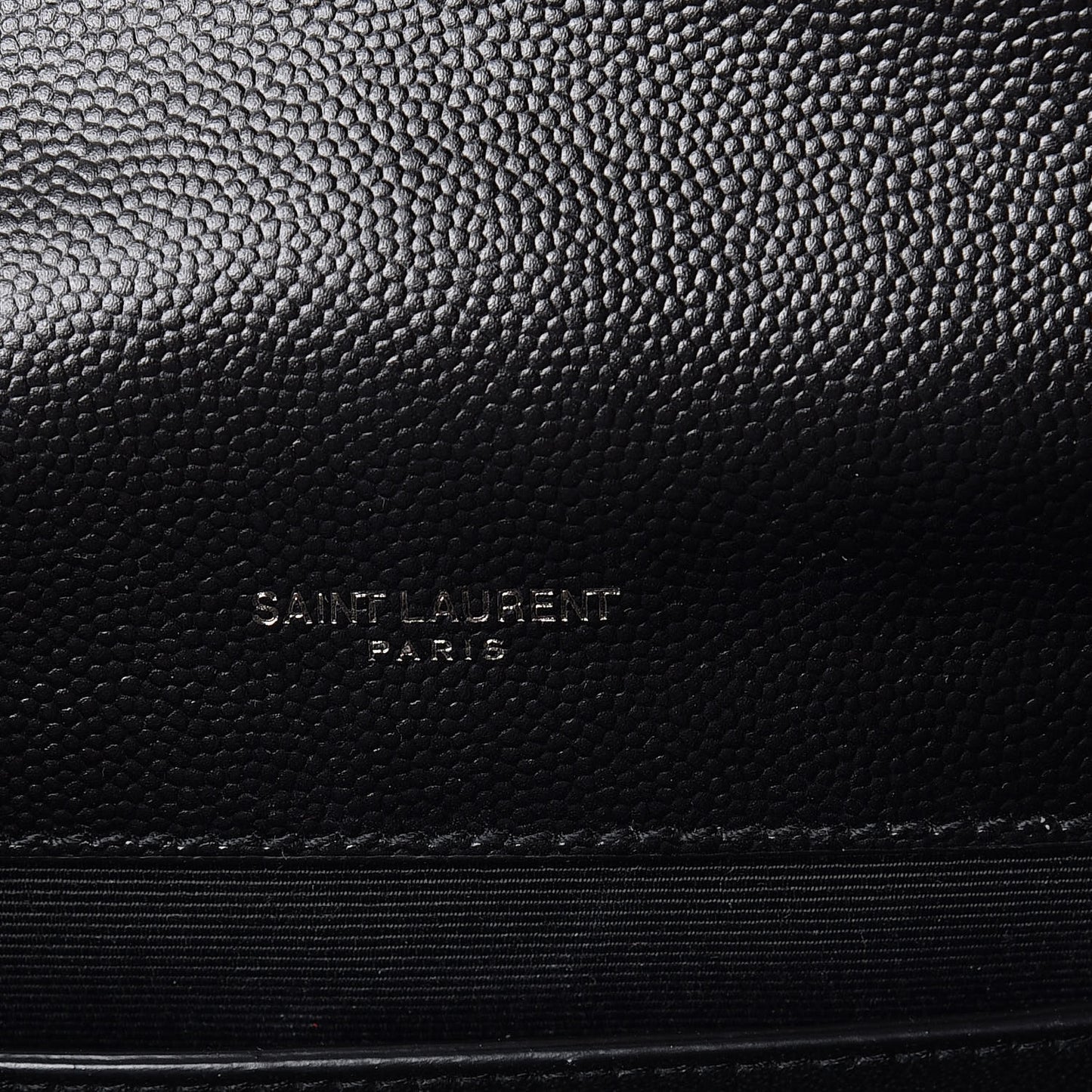 Grain De Poudre Textured Mixed Matelasse Triquilt Medium Monogram Satchel Black