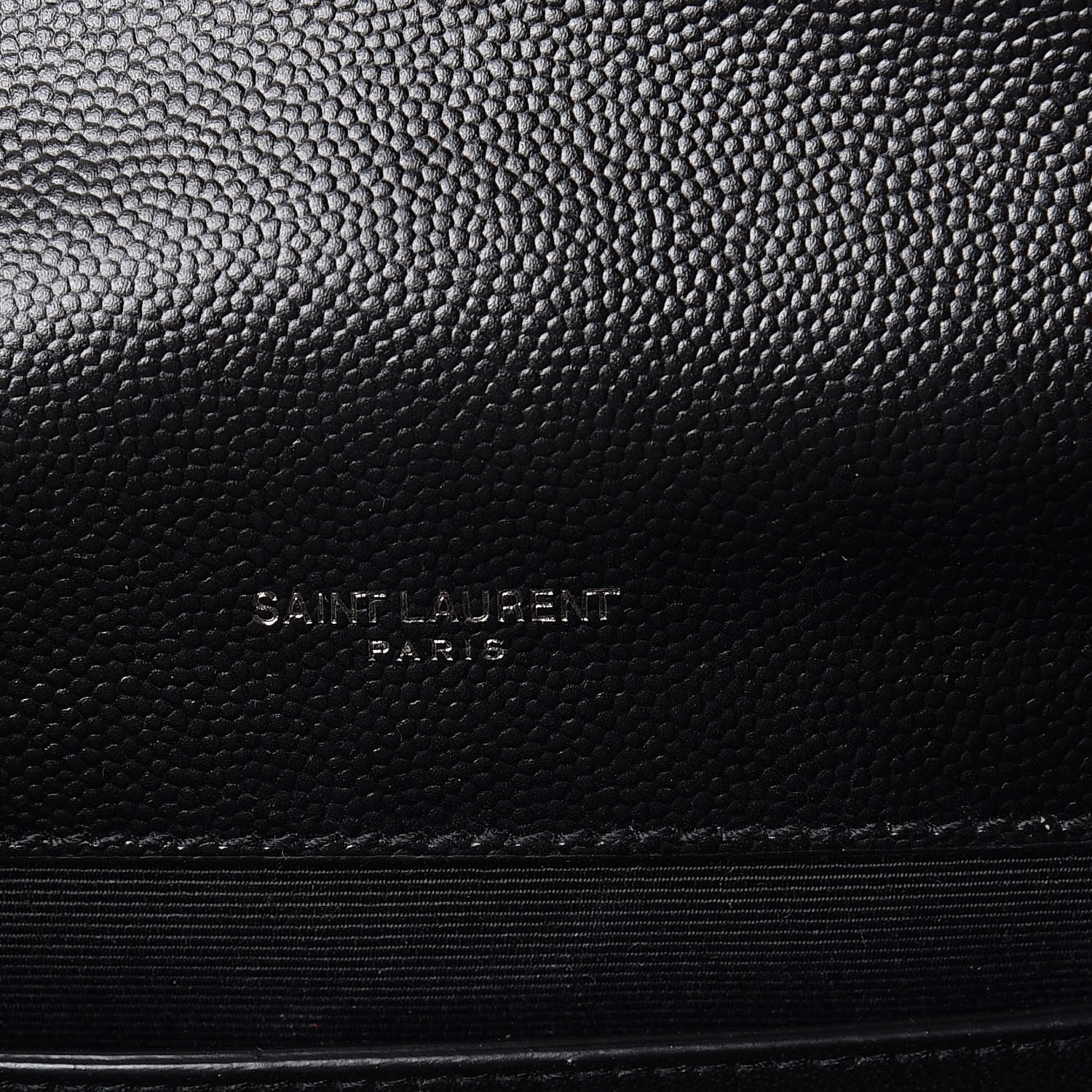 Saint Laurent Grain De Poudre Textured Mixed Matelasse Triquilt Medium Monogram Satchel Black 8 of 10
