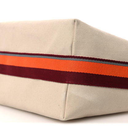 Hermes Cotton Canvas H Pavillon Large Bride-A-Brac Pouch Naturel 9 of 12