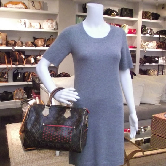 Monogram Perforated Speedy 30 Orange