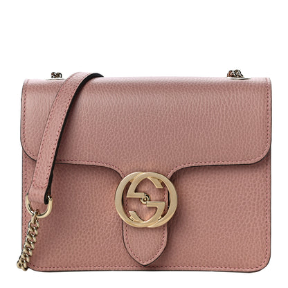 Gucci Dollar Calfskin Small Interlocking G Shoulder Bag Soft Pink 1 of 11
