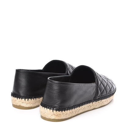 Chanel Lambskin Quilted CC Espadrilles 41 Black 4 of 11