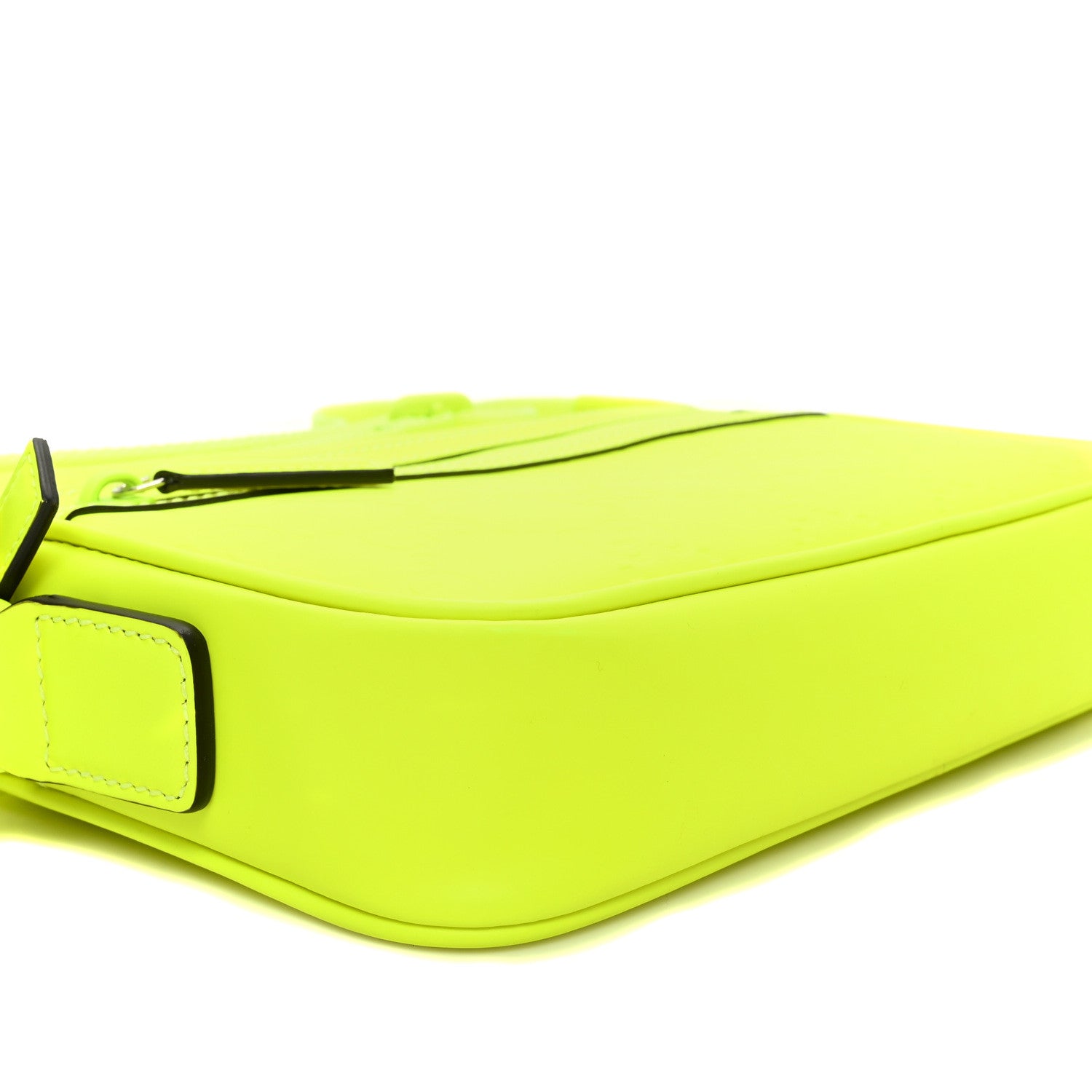 Gucci Rubber Effect Monogram GG Crossbody Bag Fluorescent Yellow 8 of 9