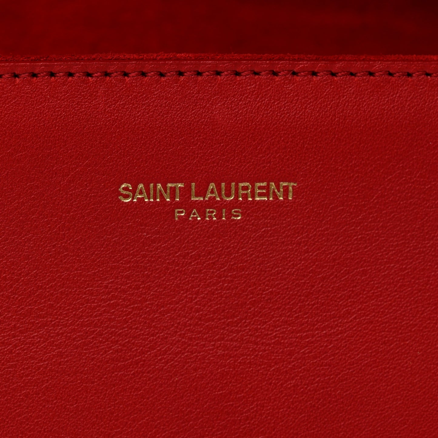 Calfskin Classic Y Ligne Clutch Red