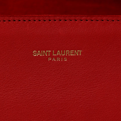 Saint Laurent Calfskin Classic Y Ligne Clutch Red 8 of 8