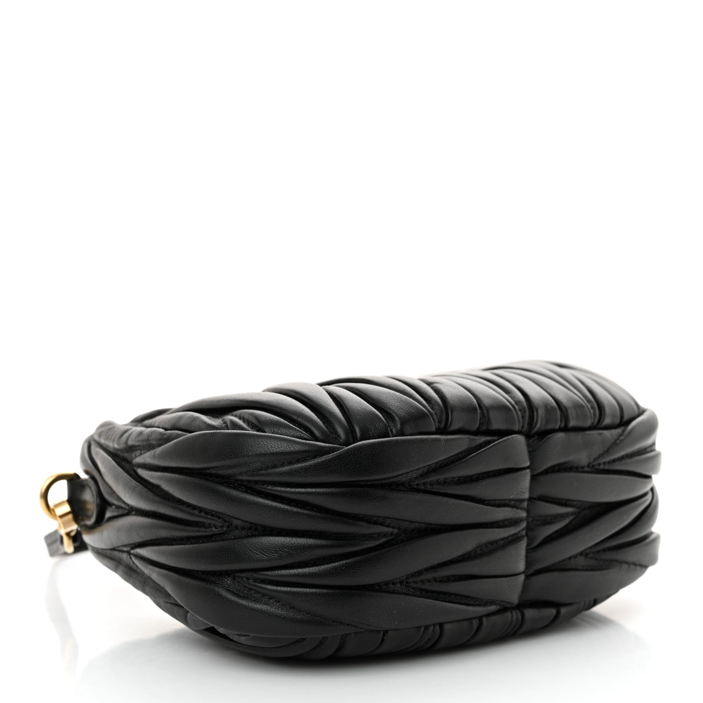 Nappa Matelasse Mini Wander Hobo Black