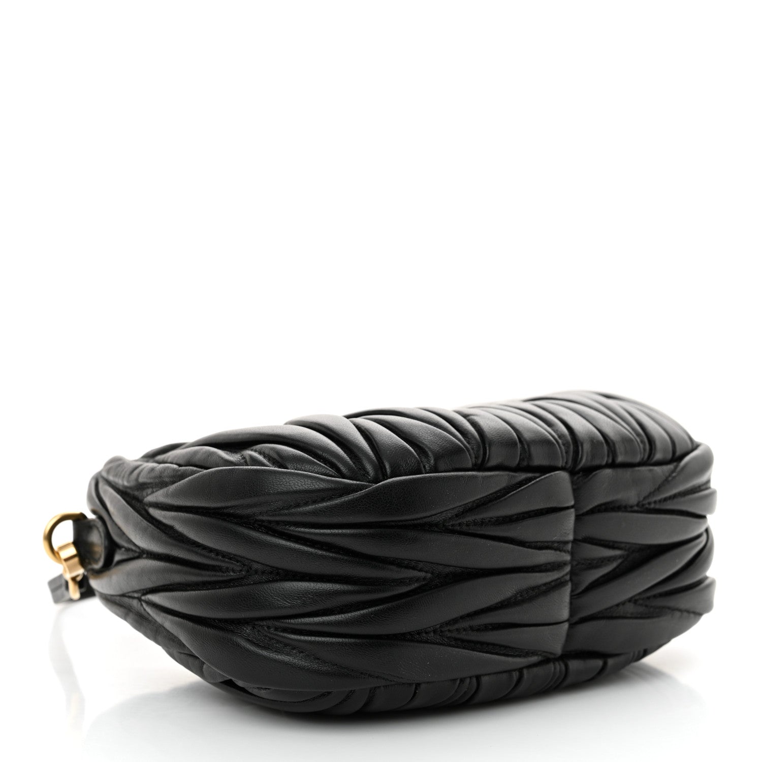 Miu Miu Nappa Matelasse Mini Wander Hobo Black 4 of 9