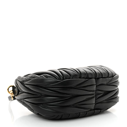 Miu Miu Nappa Matelasse Mini Wander Hobo Black 4 of 9