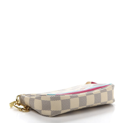 Louis Vuitton Damier Azur 2015 Christmas Animation Mini Pochette Accessories 4 of 10