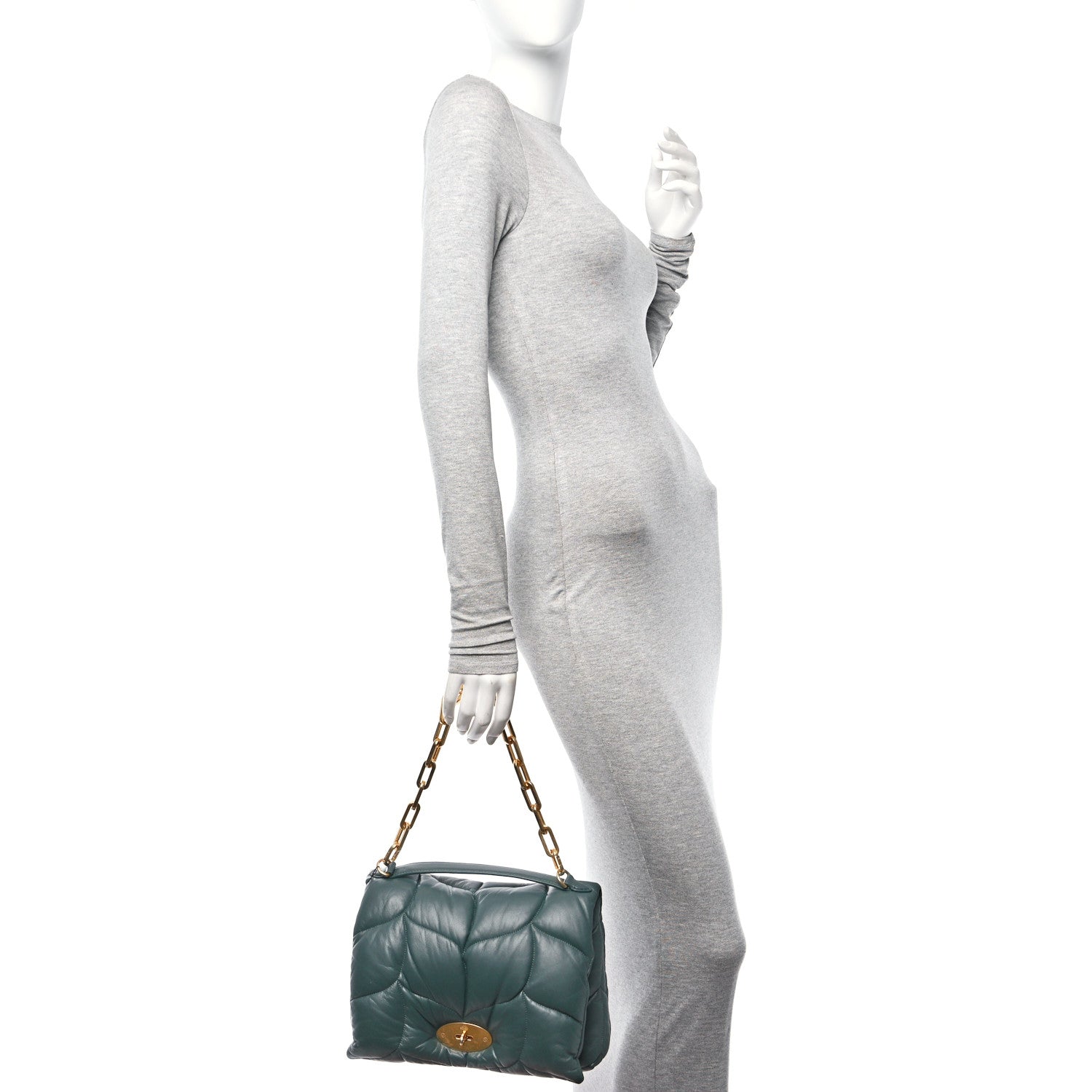 Mulberry Nappa Pillow Quilted Softie Bag Mulberry Green 2 of 9