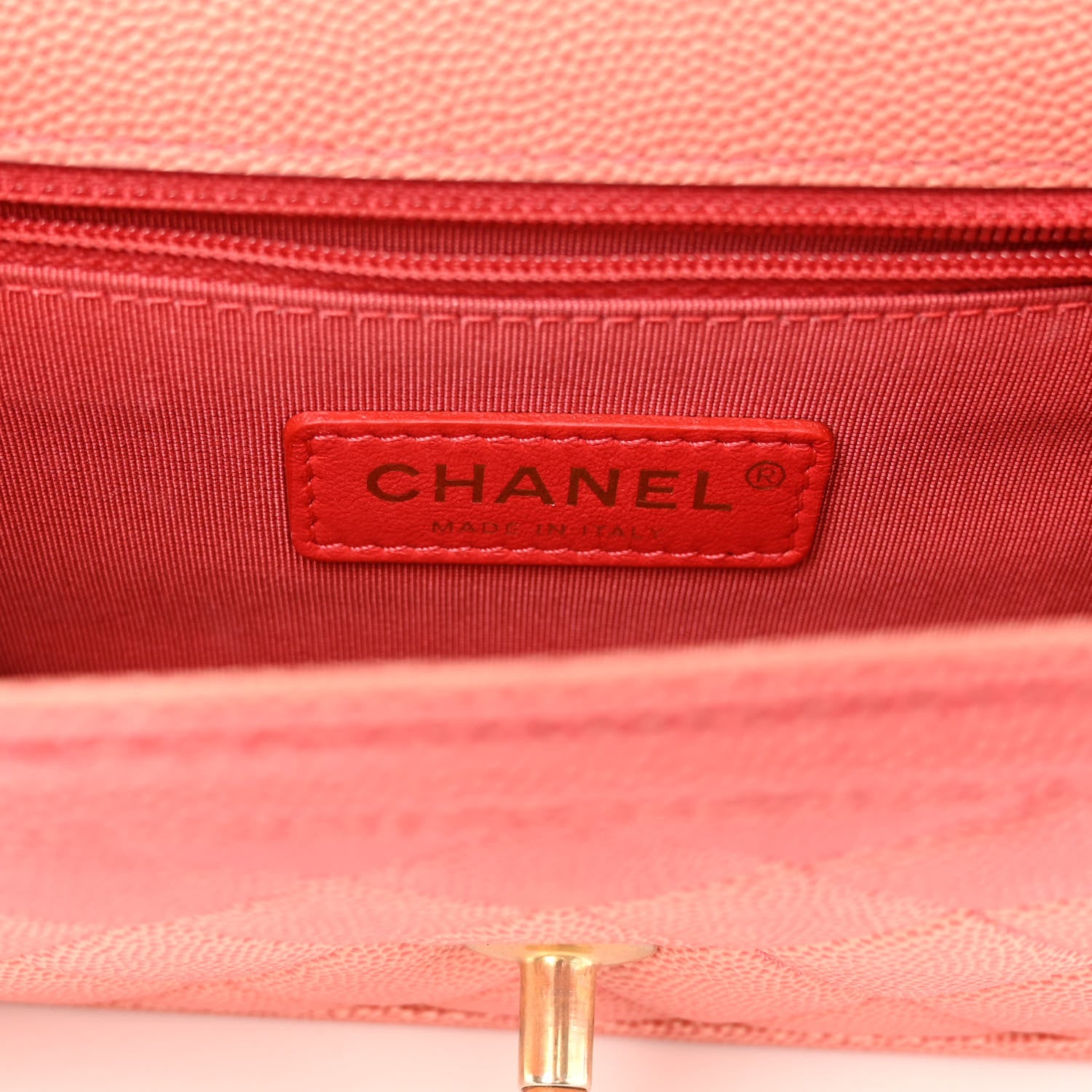 Chanel Caviar Quilted Sunset On The Sea Waist Bag Coral 6 of 10