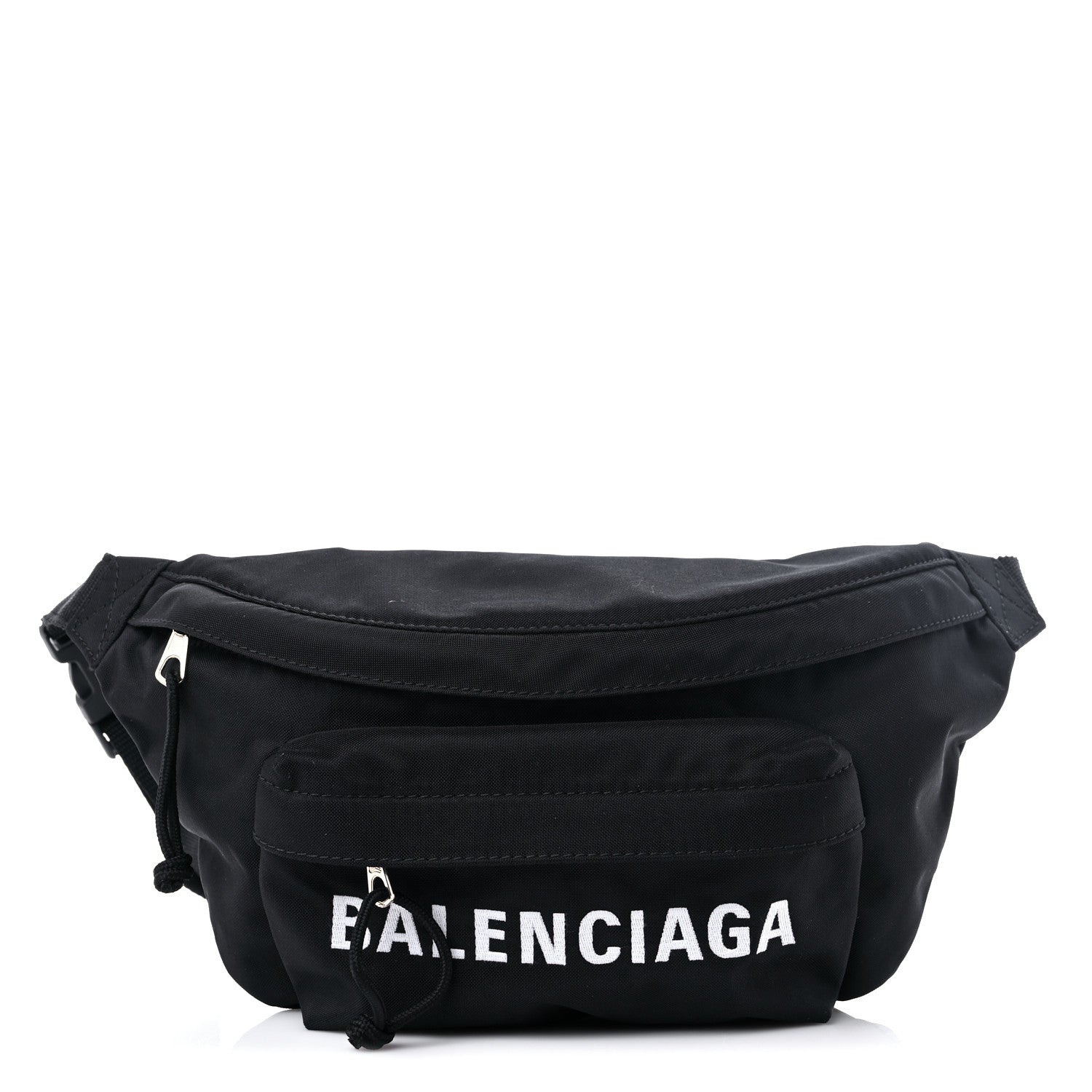 Balenciaga Sport Nylon Logo Embroidered Wheel Beltpack Black 1 of 10