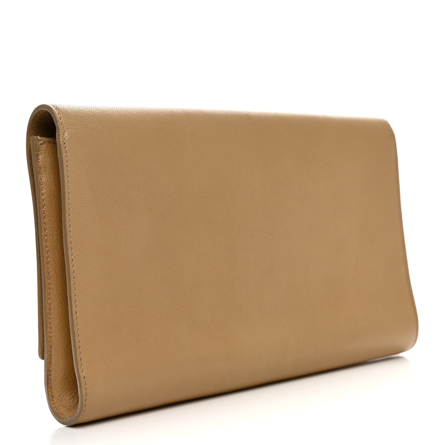 Calfskin Monogram Large Belle De Jour Clutch  Beige