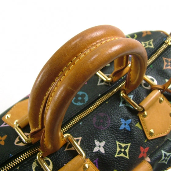 Louis Vuitton Monogram Multicolor Speedy 30 Black 4 of 12
