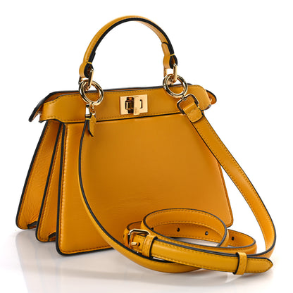 Fendi Shiny Nappa Petite Peekaboo I SEE U Satchel Mimosa 3 of 8