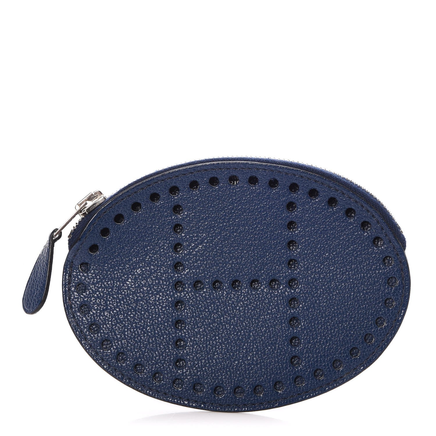 Hermes Chevre Mysore Evelyne Coin Purse Bleu De Prusse 1 of 7