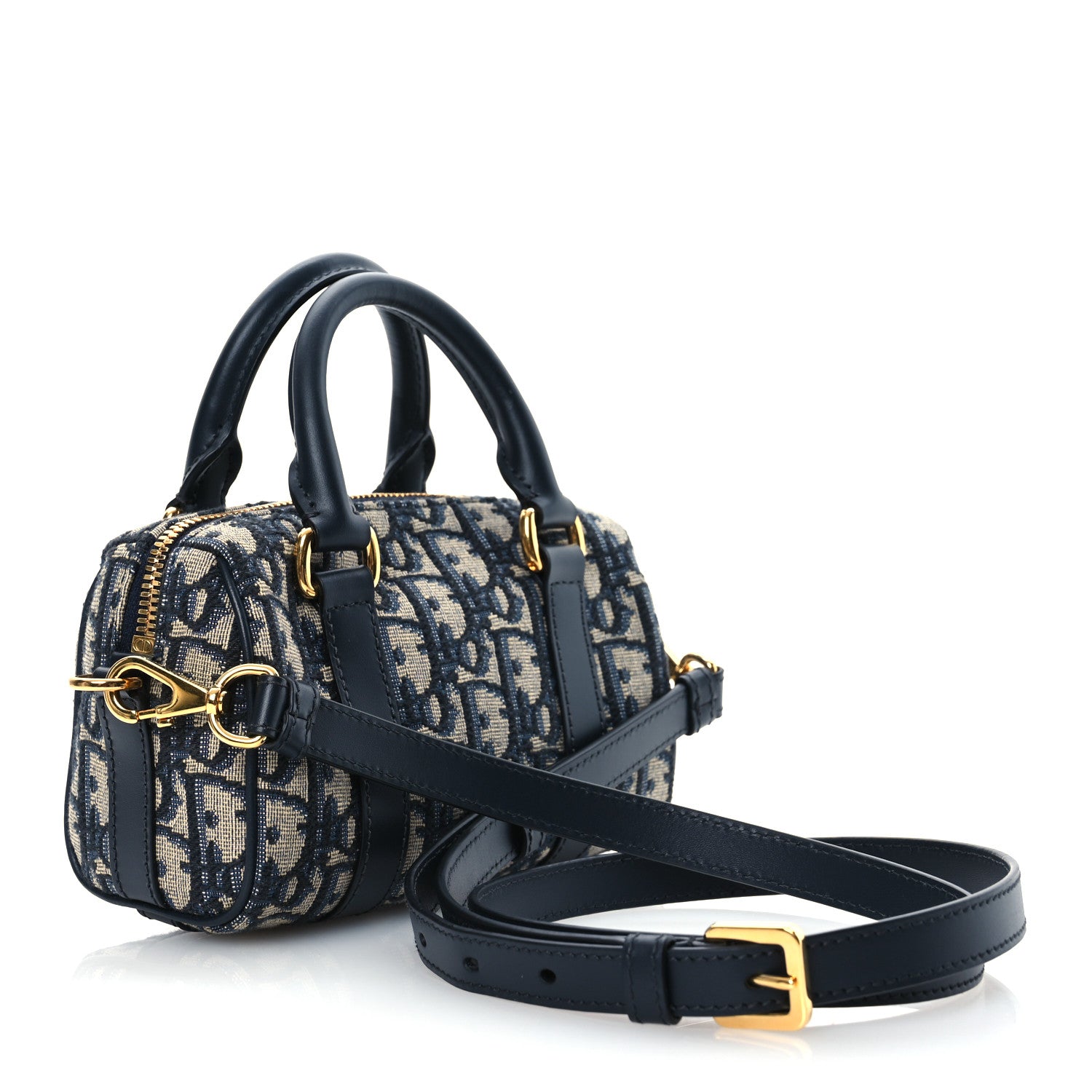 Christian Dior Oblique Nano Groove 17 Bag Blue 3 of 10