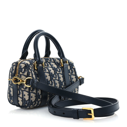 Christian Dior Oblique Nano Groove 17 Bag Blue 3 of 10