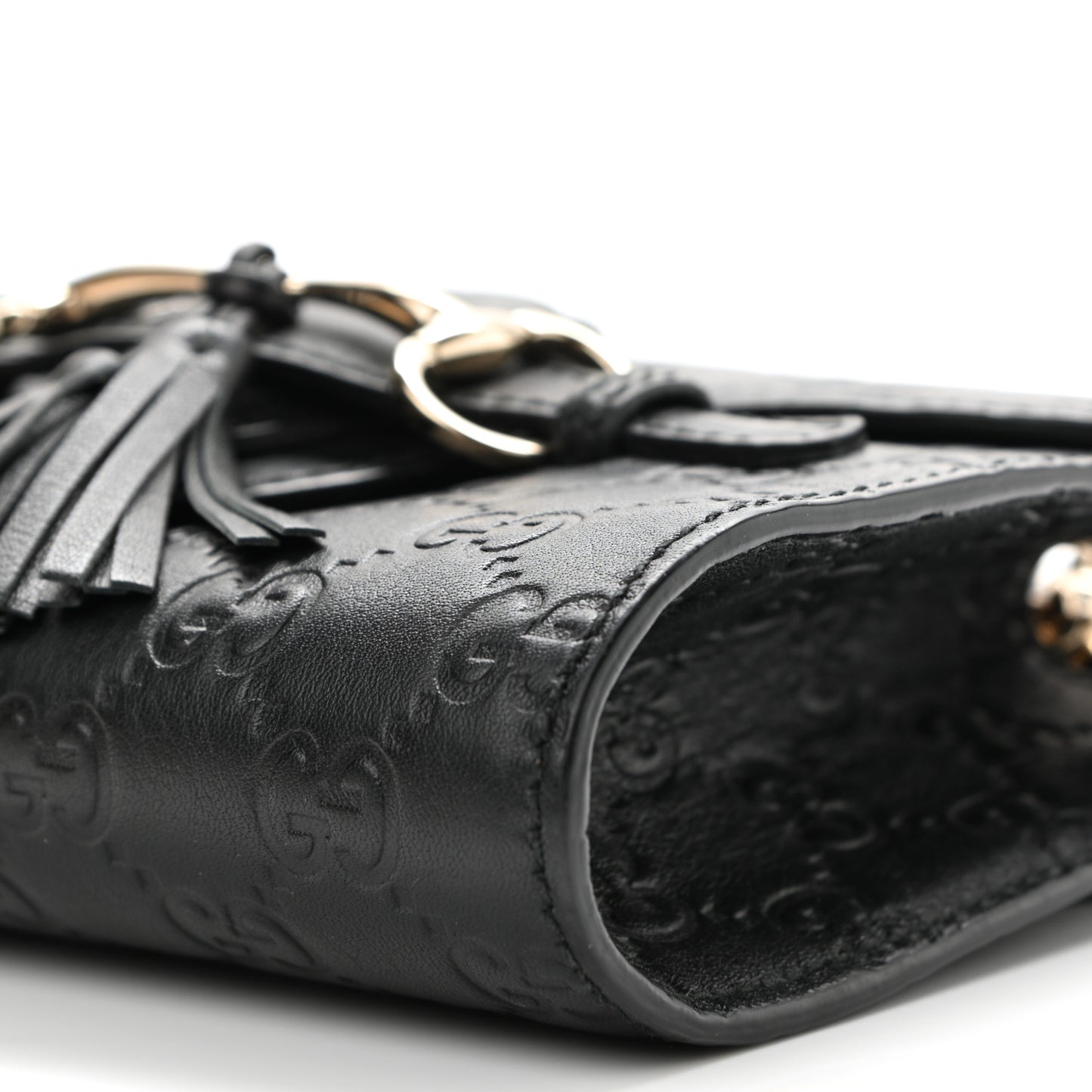 Microguccissima Mini Emily Shoulder Bag Black