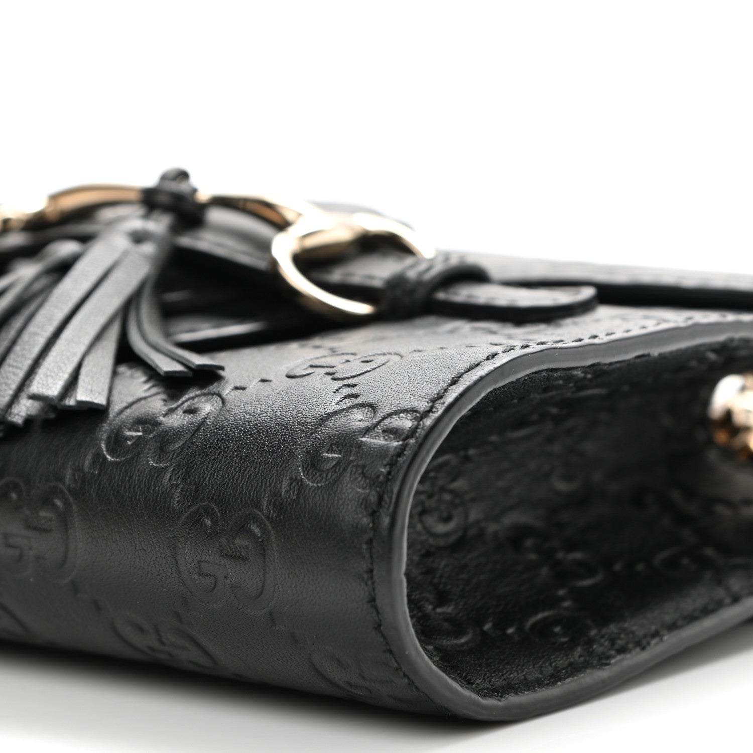 Gucci Microguccissima Mini Emily Shoulder Bag Black 11 of 13