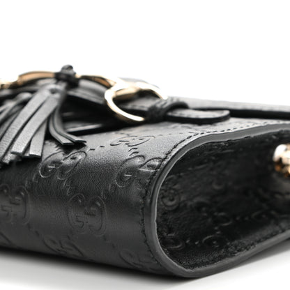 Gucci Microguccissima Mini Emily Shoulder Bag Black 11 of 13