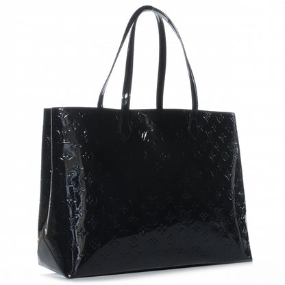 Louis Vuitton Vernis Wilshire GM Blue Infini 3 of 8