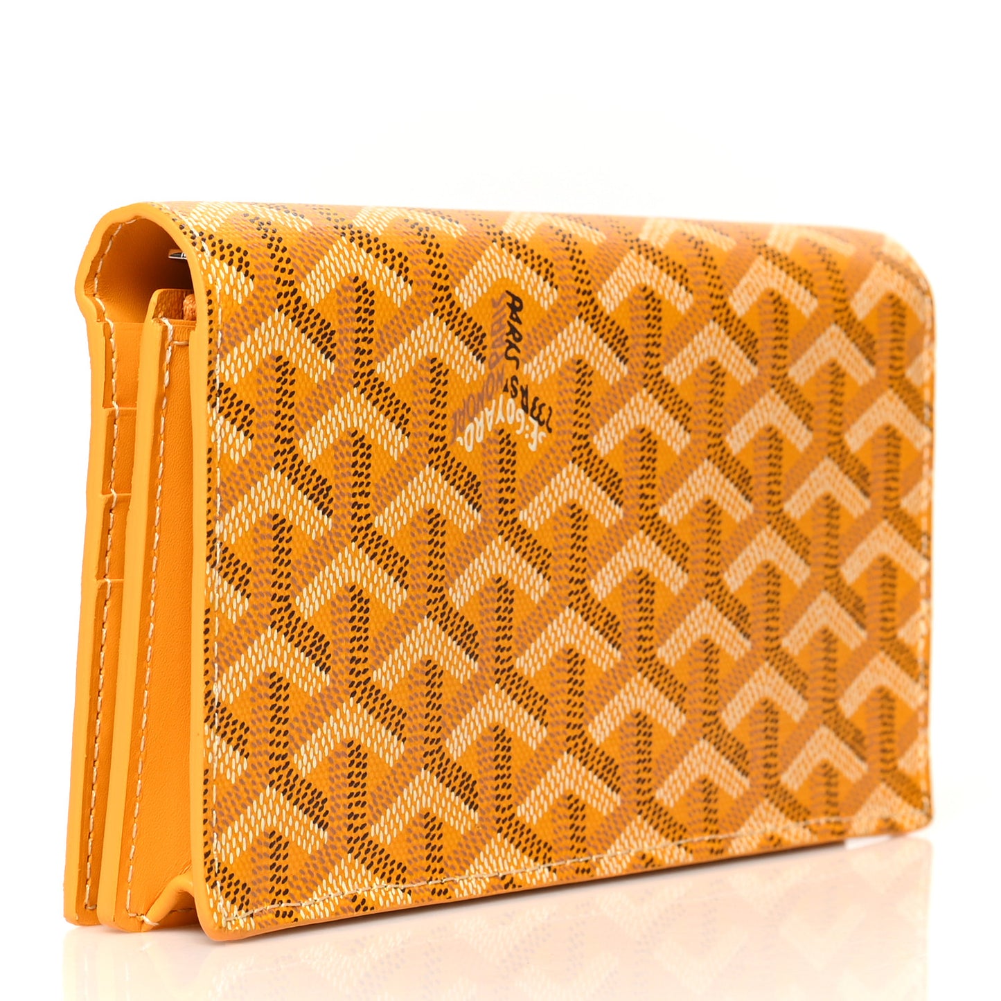 Goyardine Richelieu Wallet Yellow