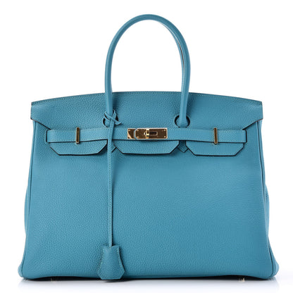 Hermes Togo Birkin 35 Turquoise 1 of 33