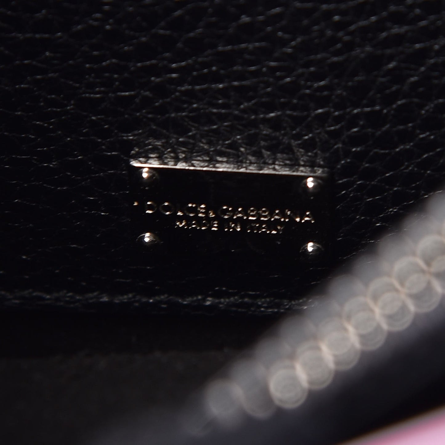 Grained Calfskin Rosalia Shoulder Bag Black