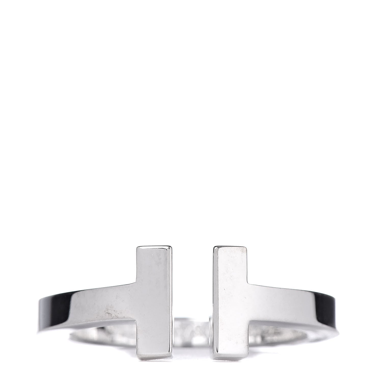 Tiffany Sterling Silver T Square Ring 52 6 1 of 4